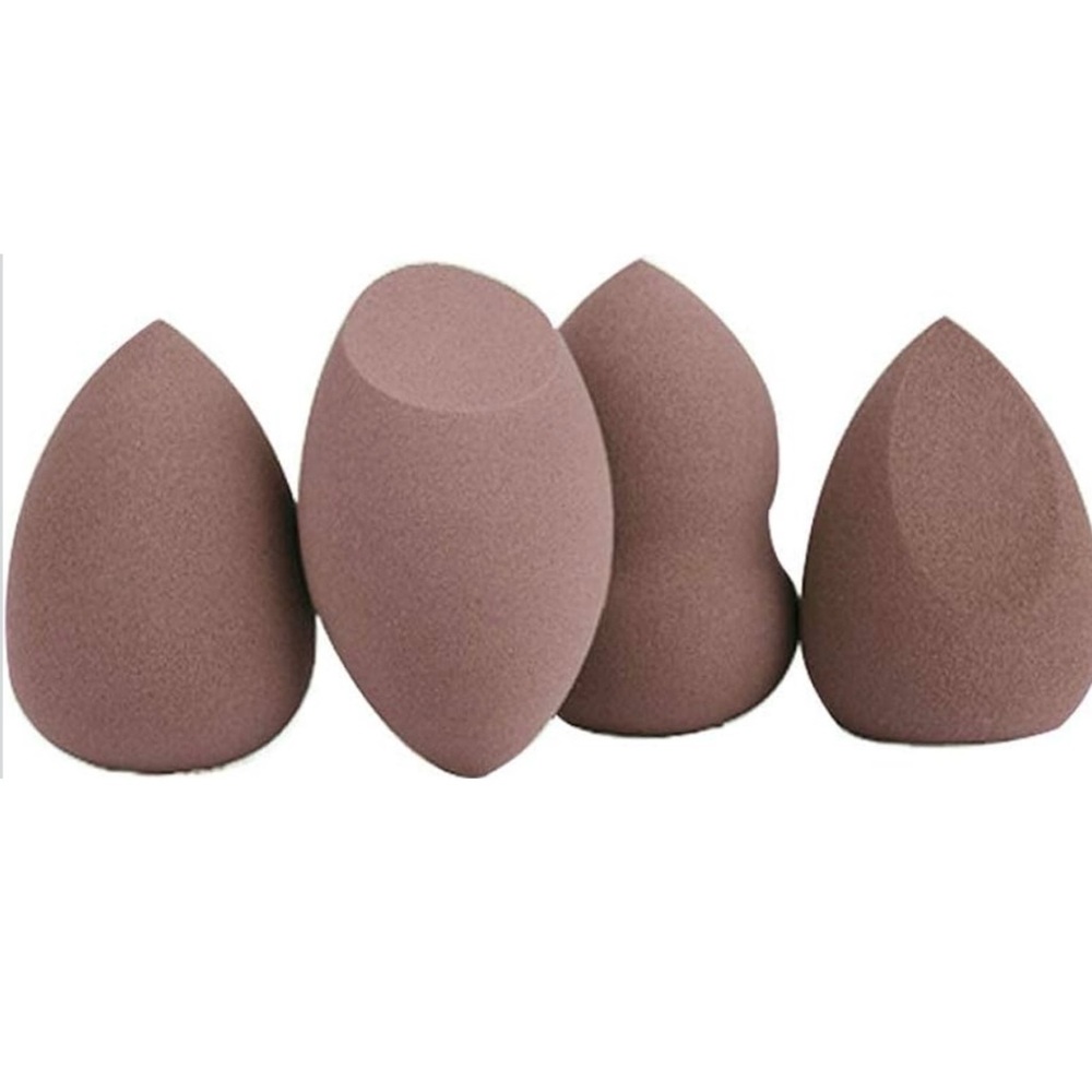 💞 New Set of 4 Brown Makeup Beauty Blender Sponges